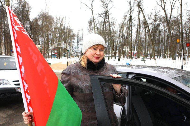 В Климовичах состоялся автопробег, посвященный Дню защитников Отечества и Вооруженных Сил Республики Беларусь
