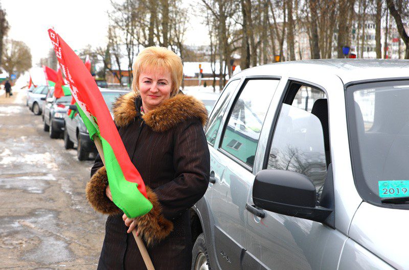 В Климовичах состоялся автопробег, посвященный Дню защитников Отечества и Вооруженных Сил Республики Беларусь