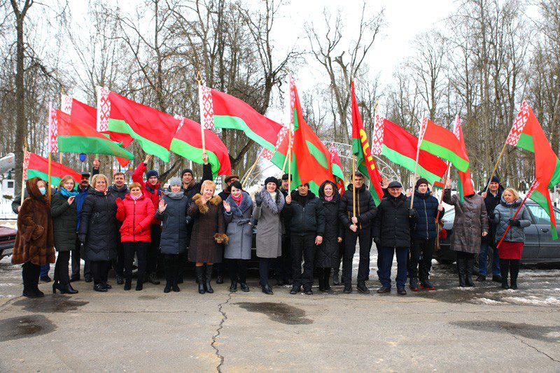 В Климовичах состоялся автопробег, посвященный Дню защитников Отечества и Вооруженных Сил Республики Беларусь