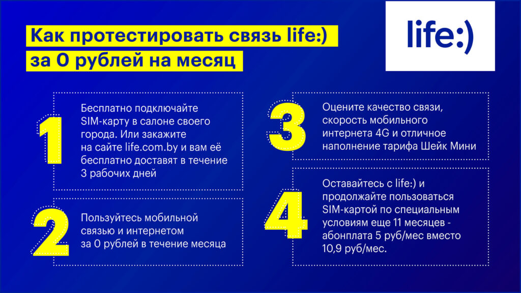 life:) улучшил покрытие 4G в Климовичском районе: протестируй бесплатно!
