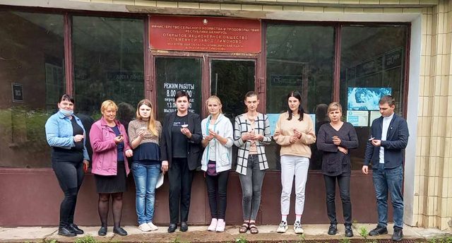 ФОТОФАКТ: Климовчане почтили память погибших в годы Великой Отечественной войны минутой молчания