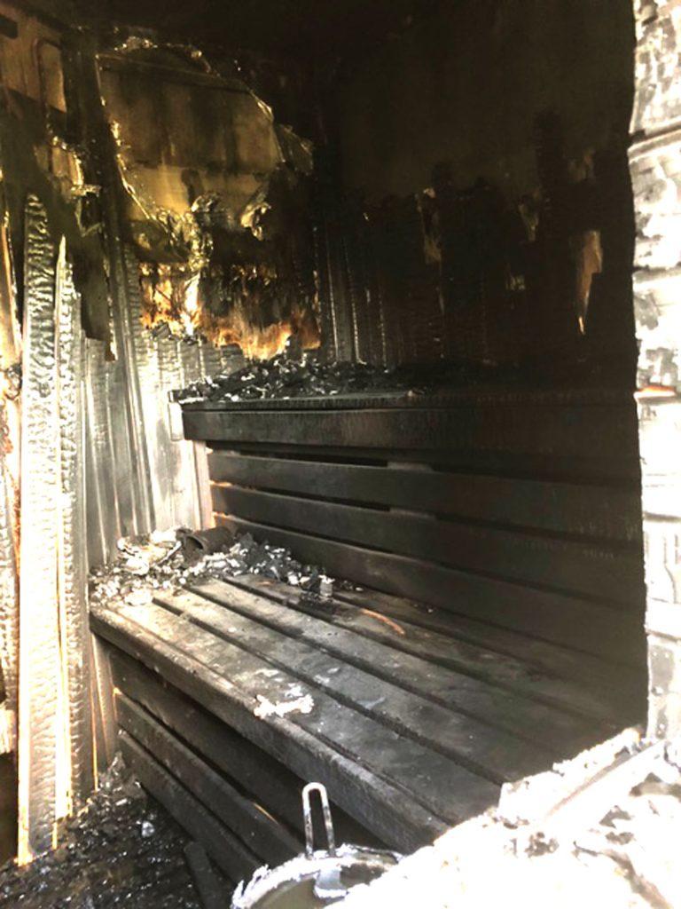 В Климовичском районе горела сауна