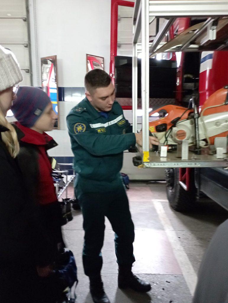 Климовичские школьники побывали в гостях у спасателей