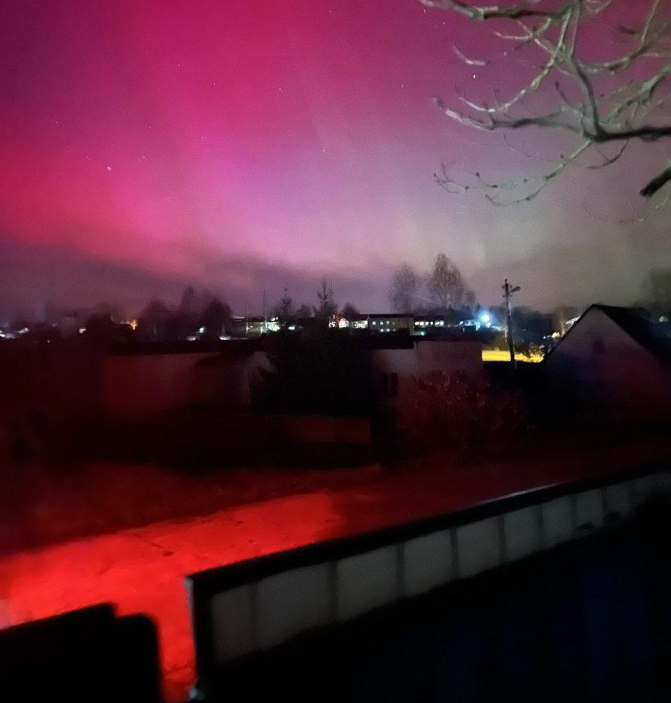 ФОТОФАКТ: Северное сияние в Климовичах