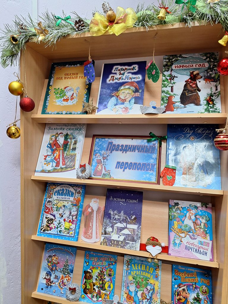 Климовичские библиотекари приглашают посетить новогодние фотозоны и праздничные мероприятия