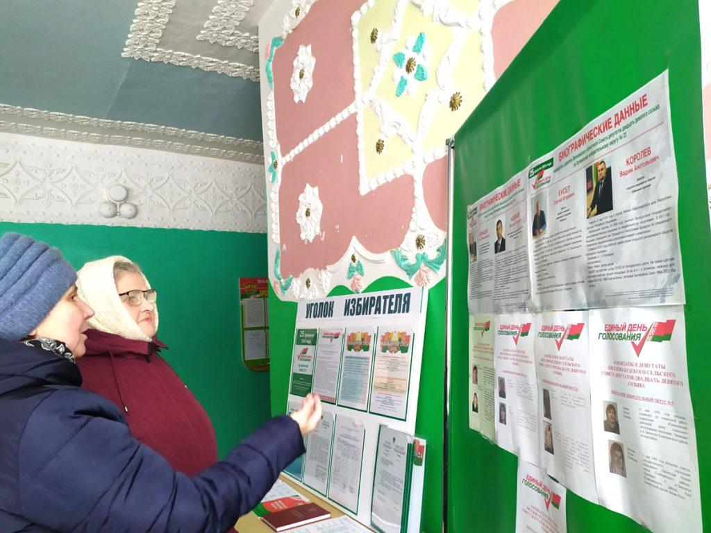 Жители агрогородка Звенчатка активно участвуют в досрочном голосовании