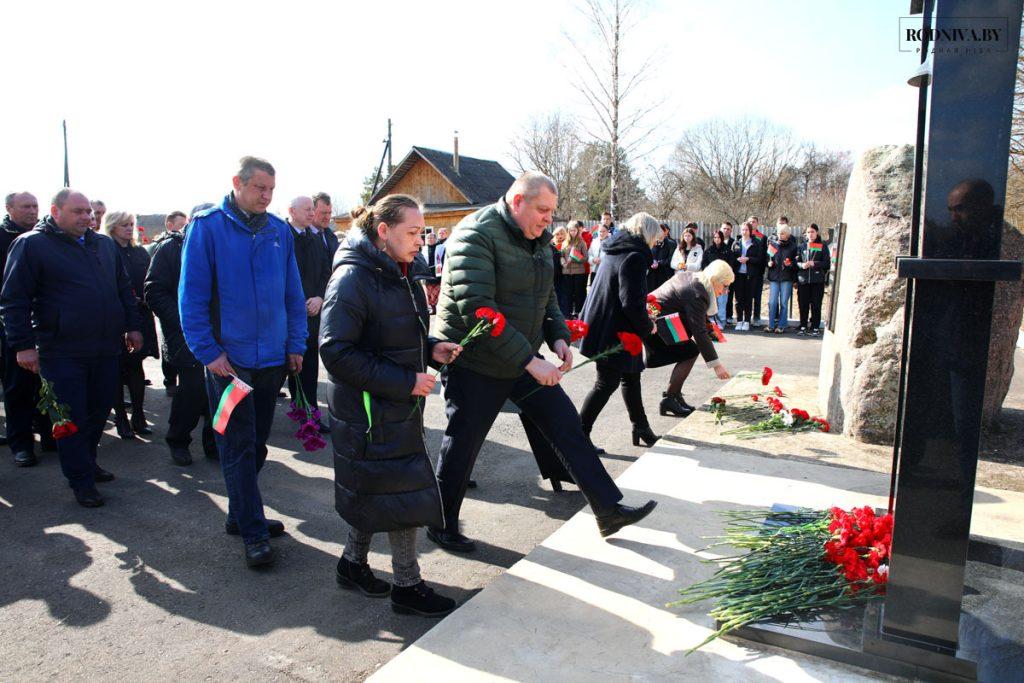 В деревне Коноховка Климовичского района состоялся траурный митинг