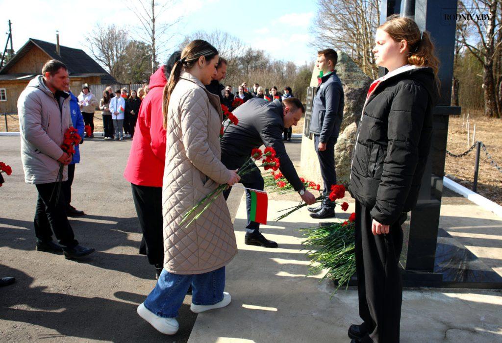 В деревне Коноховка Климовичского района состоялся траурный митинг