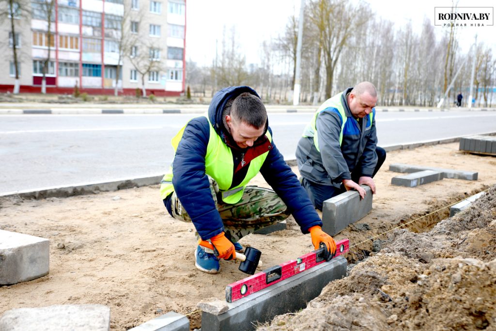 На Климовщине ведутся работы по благоустройству и озеленению территорий