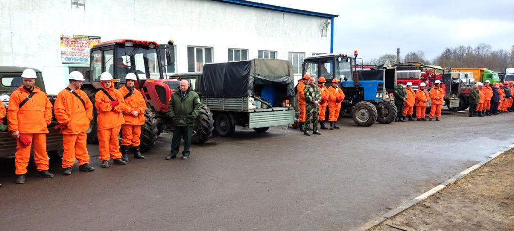 В Климовичском лесхозе проверили готовность лесопожарных команд