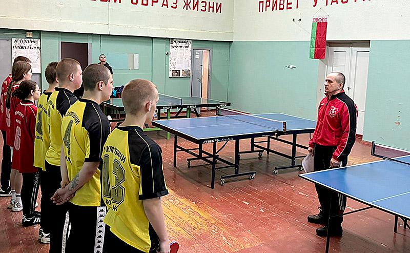 Турнир по настольному теннису прошел в Климовичском аграрном колледже