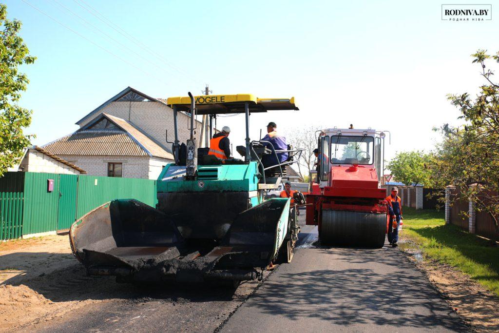В Климовичах продолжается ремонт дорог
