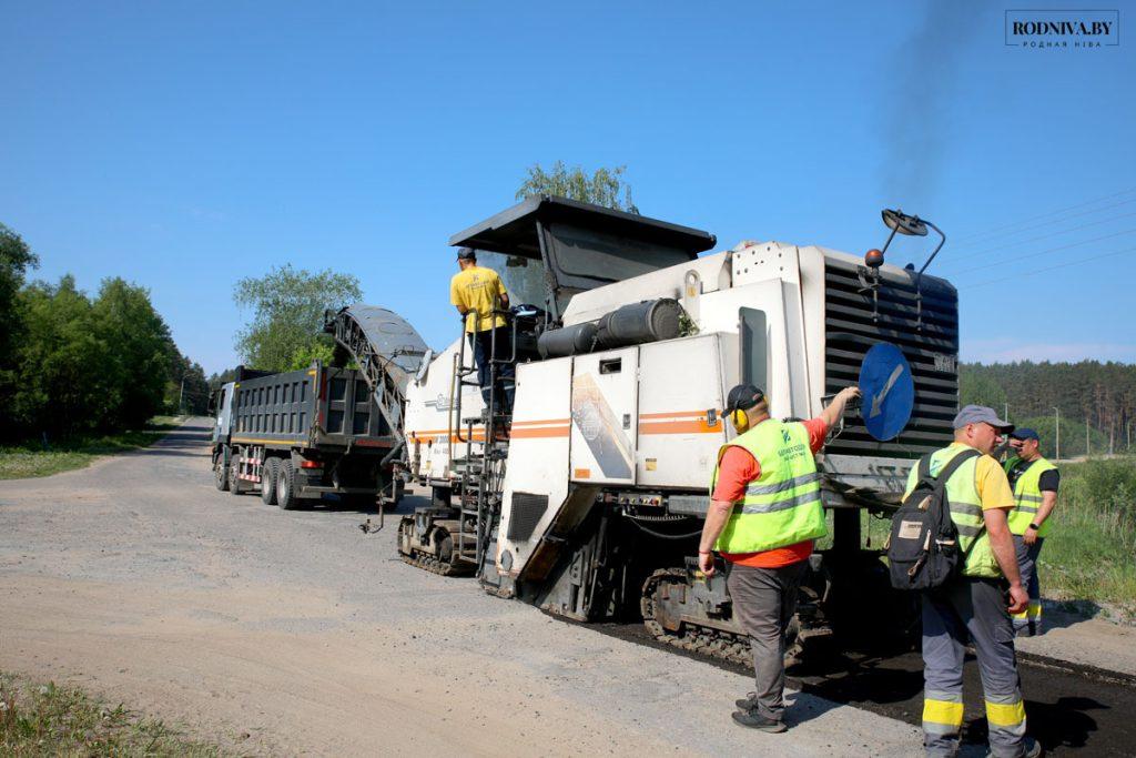 В Климовичах продолжается ремонт дорог