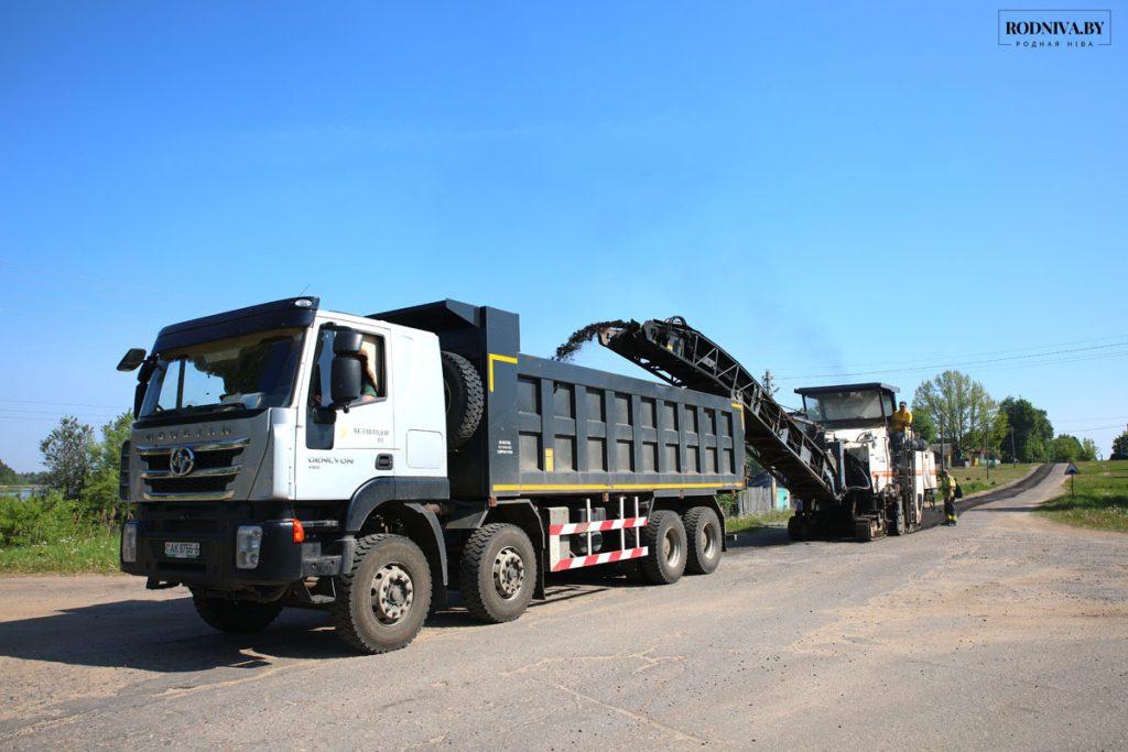 В Климовичах продолжается ремонт дорог