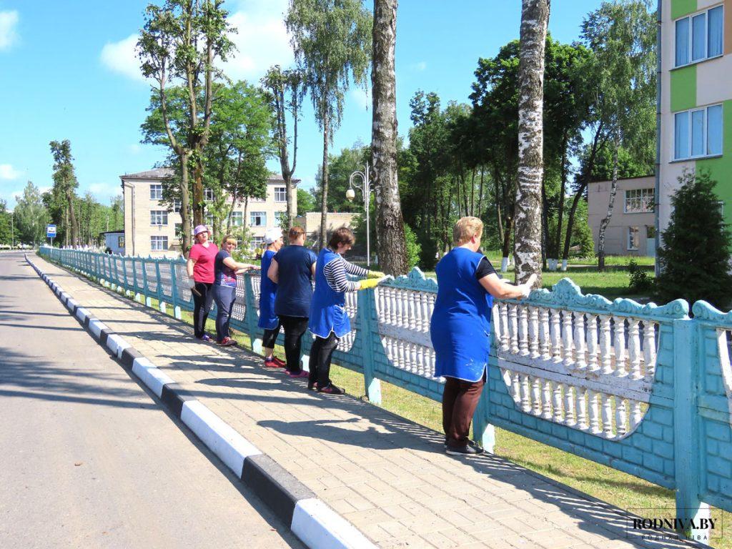 В Климовичах ремонтируются дорожная инфраструктура, здания и сооружения в рамках подготовки к областным «Дожинкам»