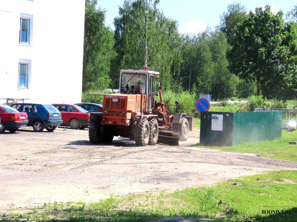 В Климовичах продолжаются ремонтные и строительные работы в рамках подготовки города к областным «Дожинкам»