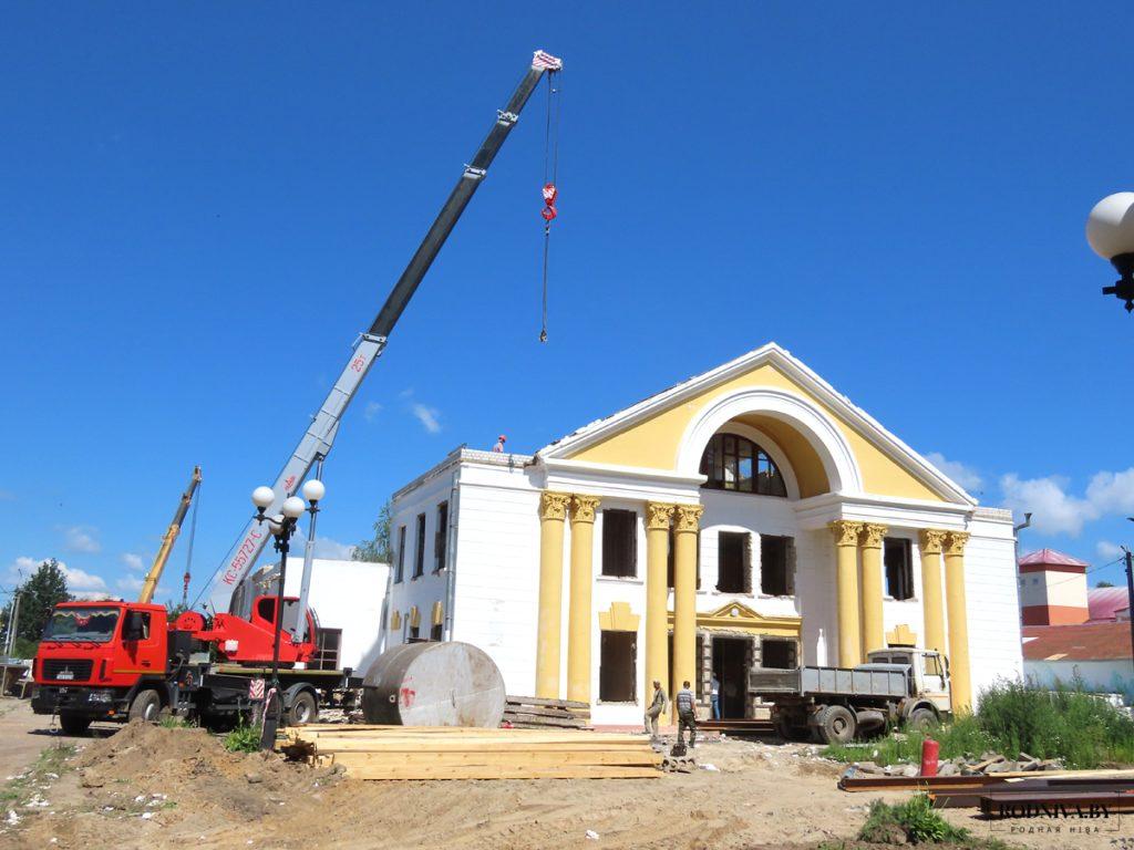 В Климовичах продолжаются ремонтные и строительные работы в рамках подготовки города к областным «Дожинкам»