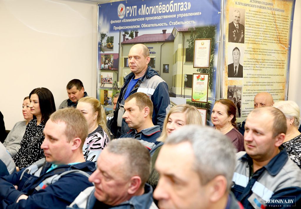 Председатель Климовичского райисполкома Виктор Пугач встретился с работниками ПУ «Климовичигаз»
