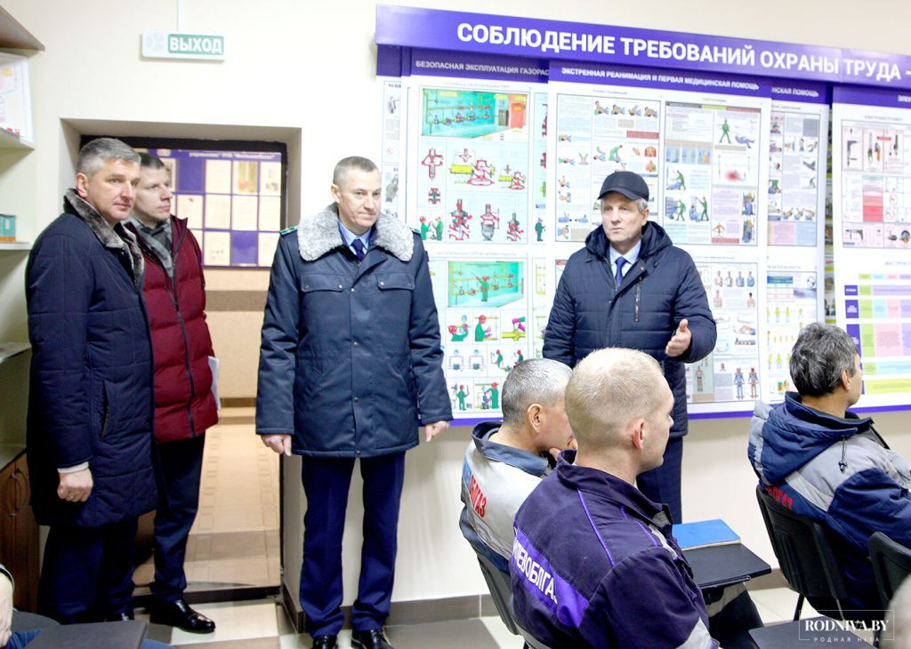 Председатель Климовичского райисполкома Виктор Пугач встретился с работниками ПУ «Климовичигаз»