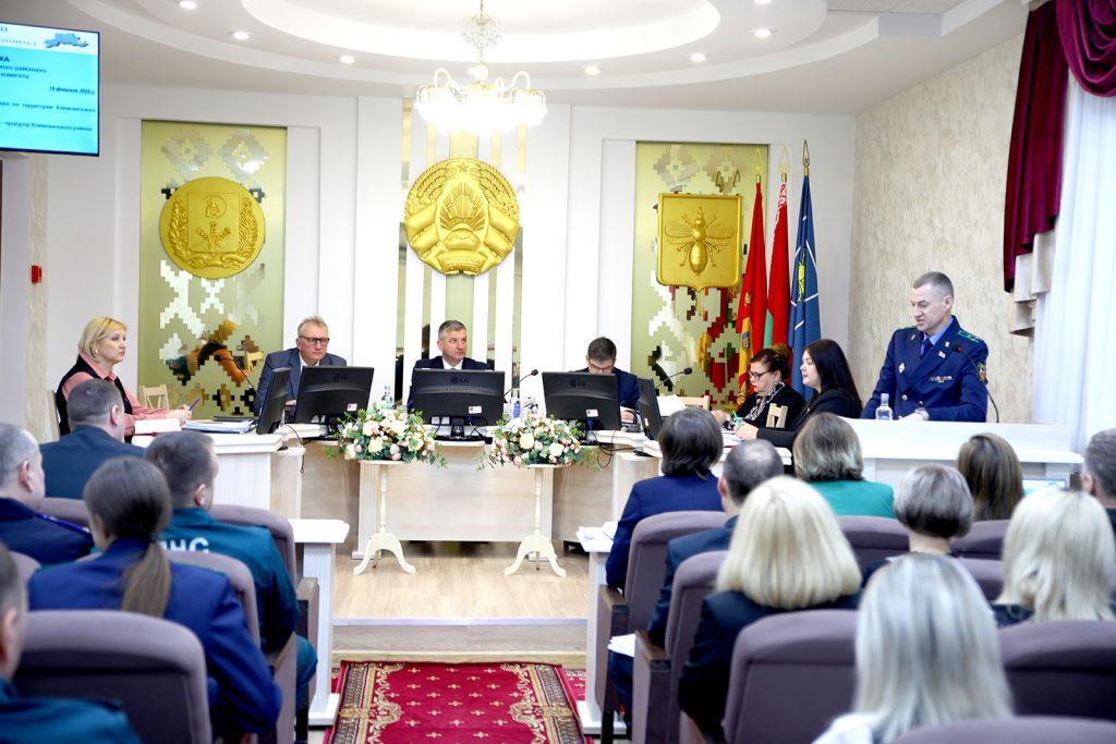 В Климовичском райисполкоме обсудили итоги работы по профилактике преступлений и правонарушений в 2024 году