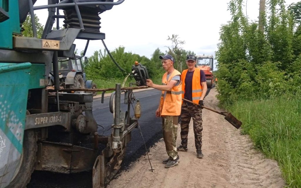 На Климовщине в этом году отремонтировали более 7 км дорог