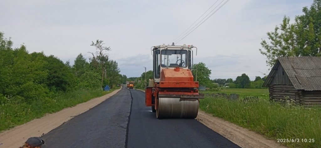На Климовщине в этом году отремонтировали более 7 км дорог