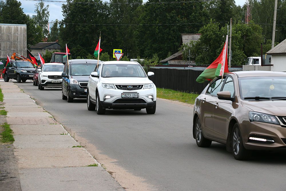 Автопробег «За единую Беларусь!» прошел на Климовщине