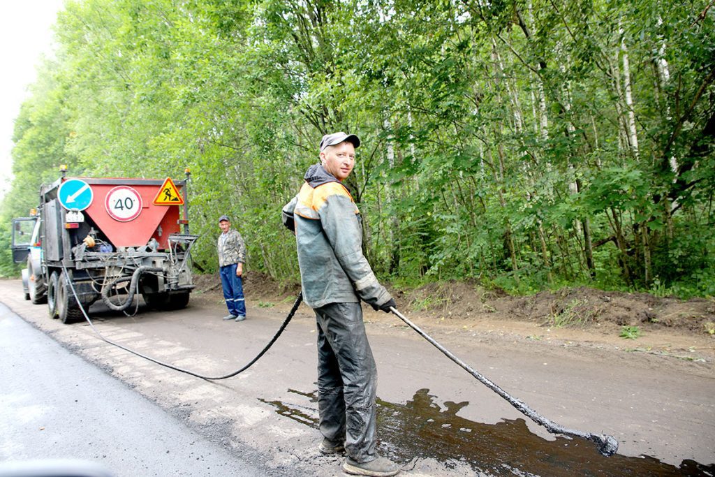 Где на Климовщине ремонтируют дороги