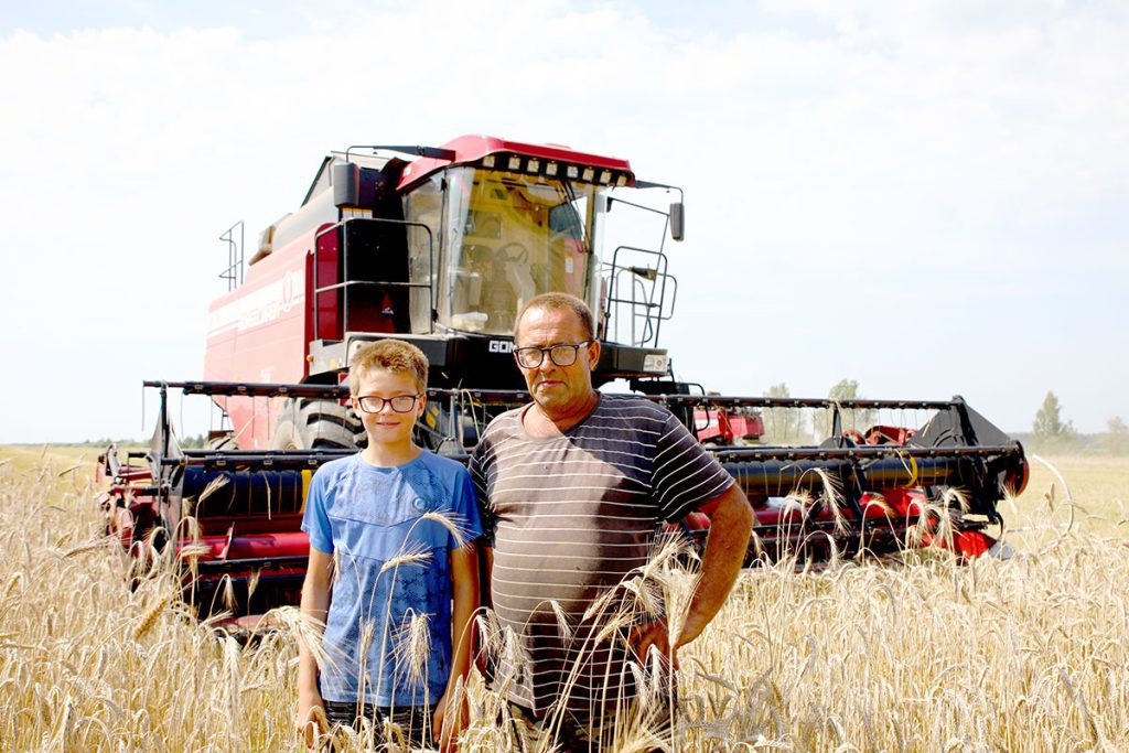 В ОАО «Племенной завод «Тимоново» убирают озимую тритикале