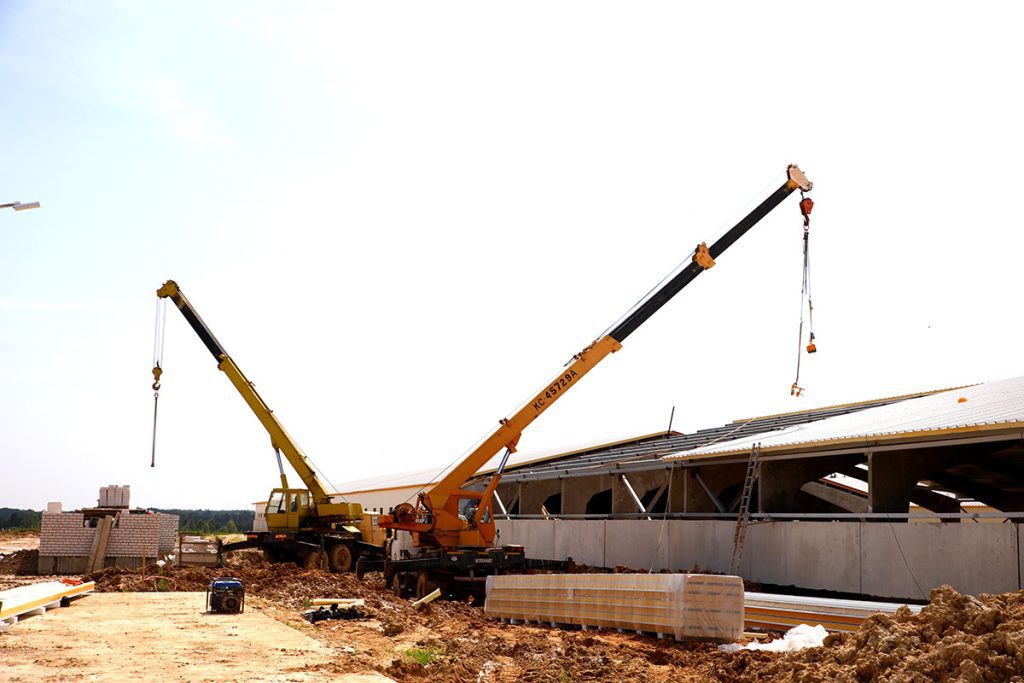 ФОТОФАКТ: На Климовщине возводится комплекс по производству свиней