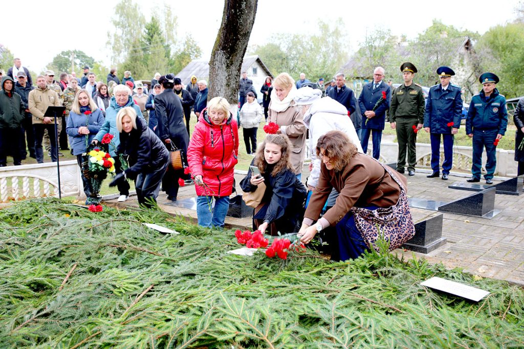 В Климовичском районе перезахоронили останки воинов, погибших в годы Великой Отечественной войны