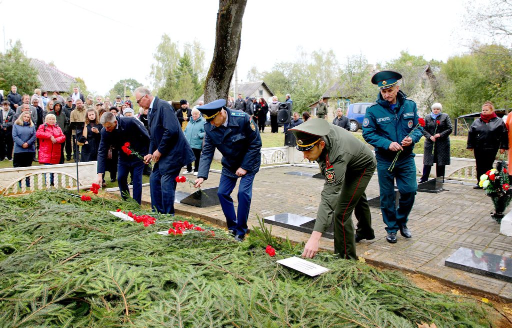 В Климовичском районе перезахоронили останки воинов, погибших в годы Великой Отечественной войны