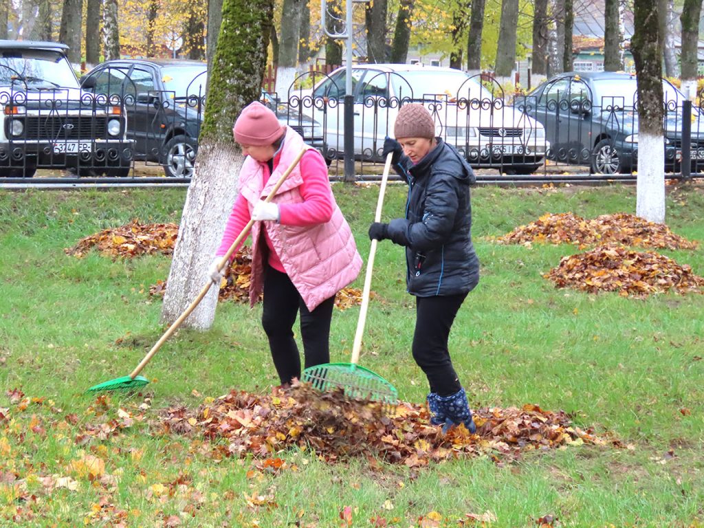 Когда порядок — в приоритете: жители Климовщины наводят чистоту