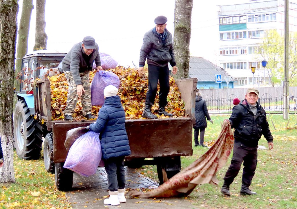Когда порядок — в приоритете: жители Климовщины наводят чистоту
