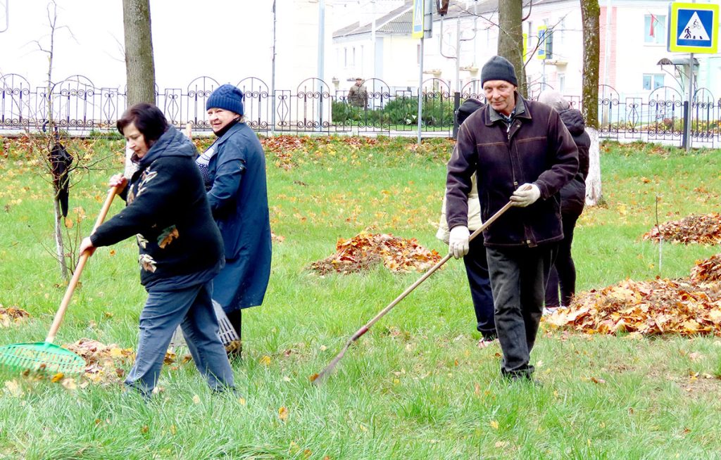 Когда порядок — в приоритете: жители Климовщины наводят чистоту