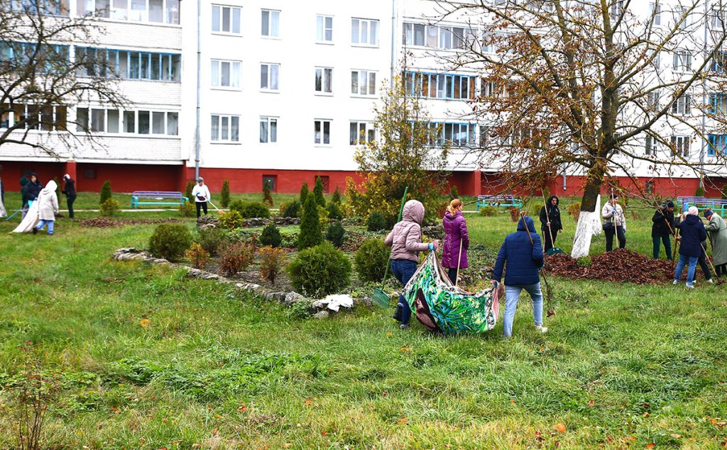 Климовчане благоустраивали малую родину во время субботника