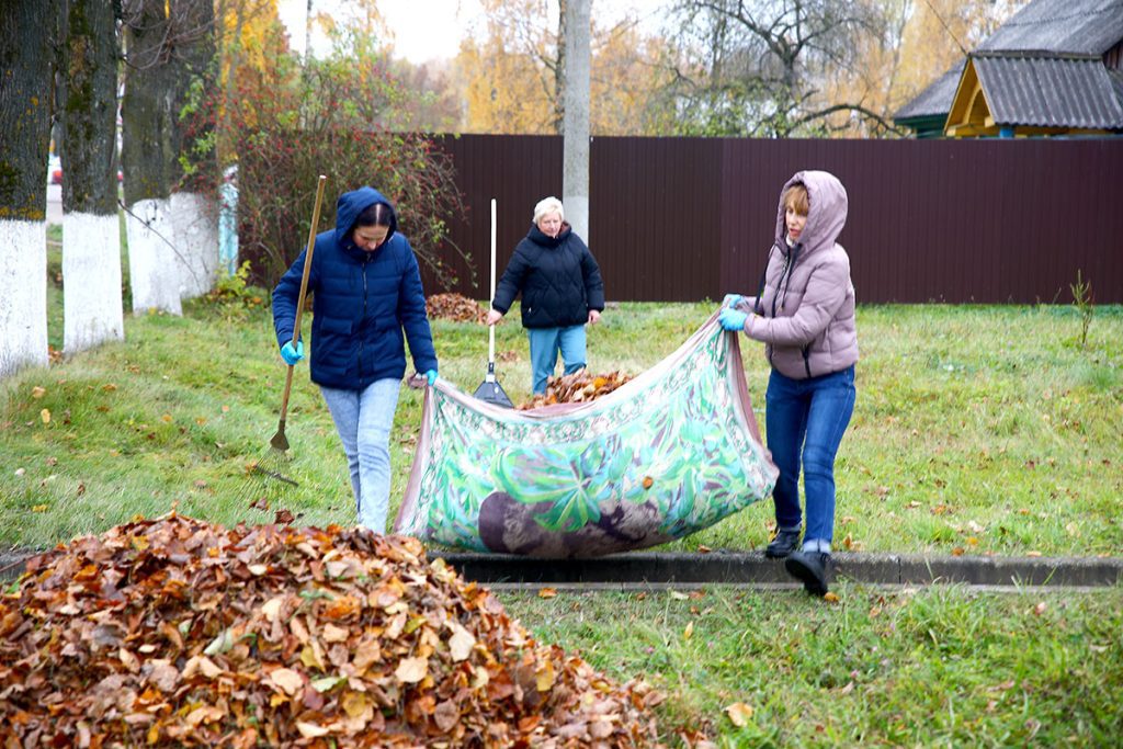 Климовчане благоустраивали малую родину во время субботника