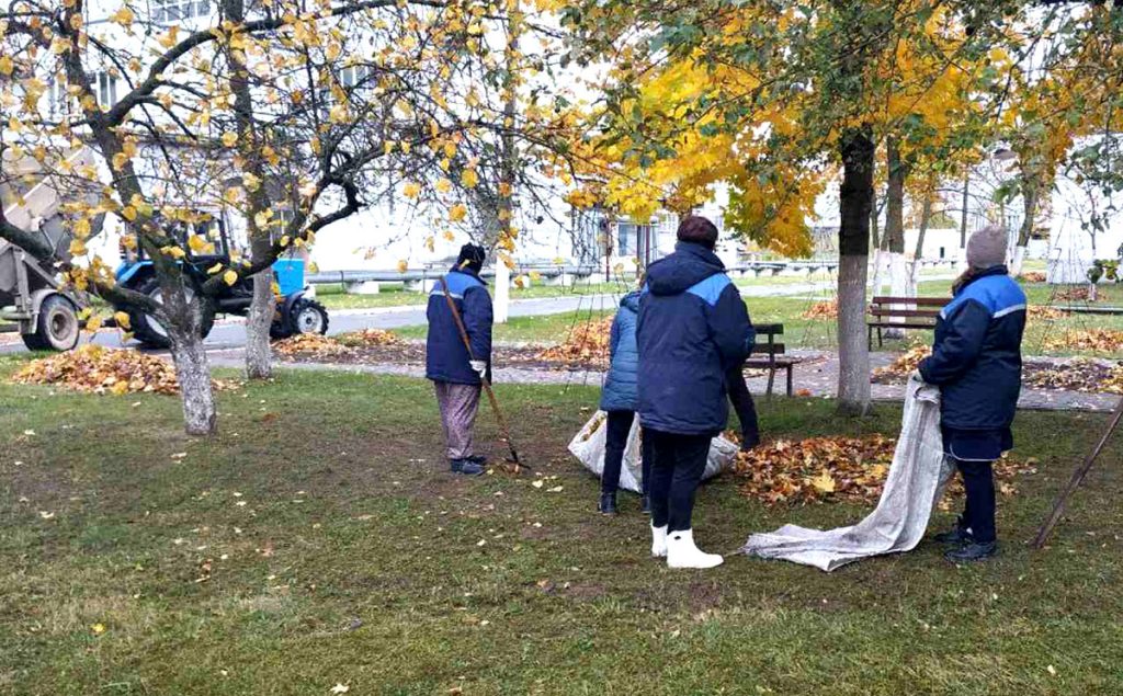 Какие работы выполняли климовчане на улицах райцентра