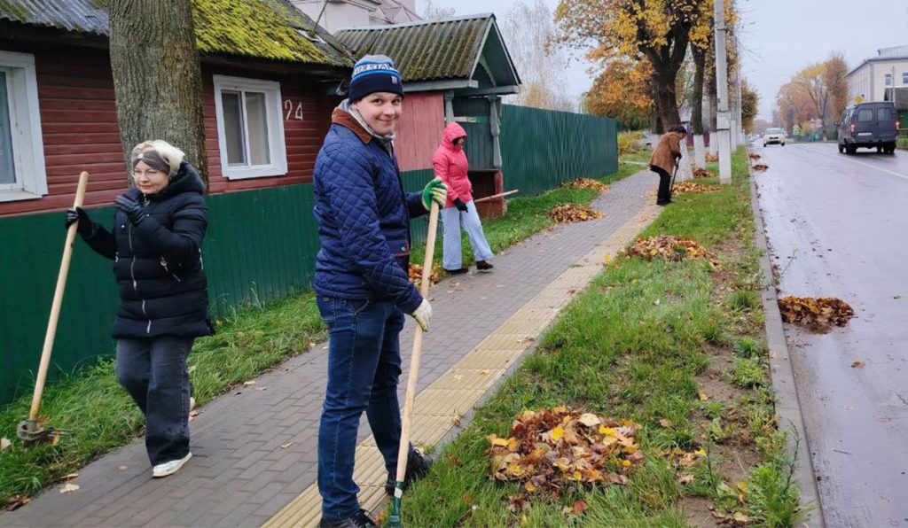 Какие работы выполняли климовчане на улицах райцентра