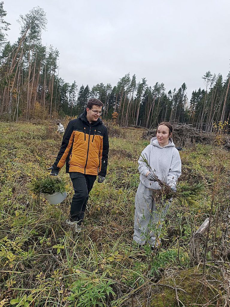 Климовчане активно участвуют в акции «Дай лесу новае жыццё!»