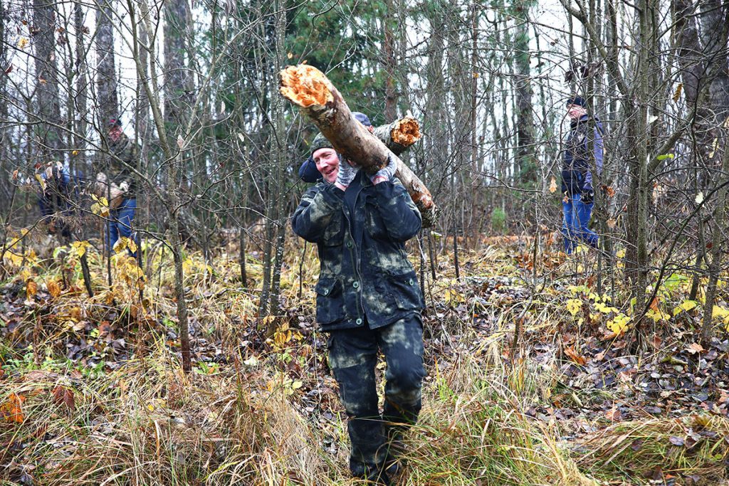 Климовчане благоустраивают придорожные полосы