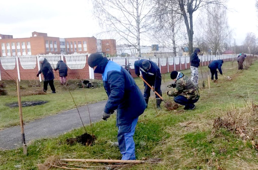 На Климовщине благоустраивали общественные территории