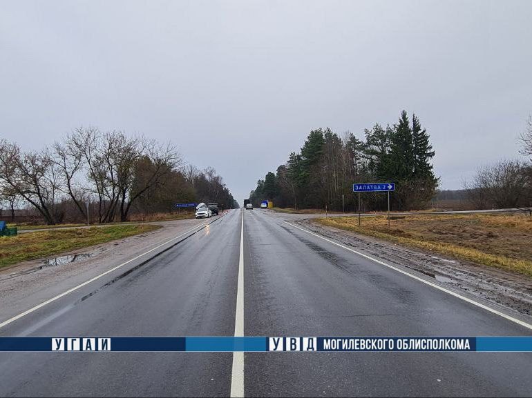 На трассе Могилев – Бобруйск маршрутное такси оказалось в кювете