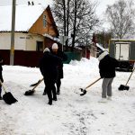 Труженики организаций Климовщины включились в работу по уборке снега