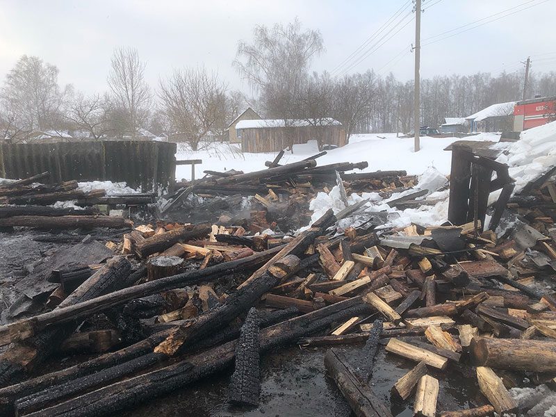 В агрогородке Малышковичи Климовичского района горела баня