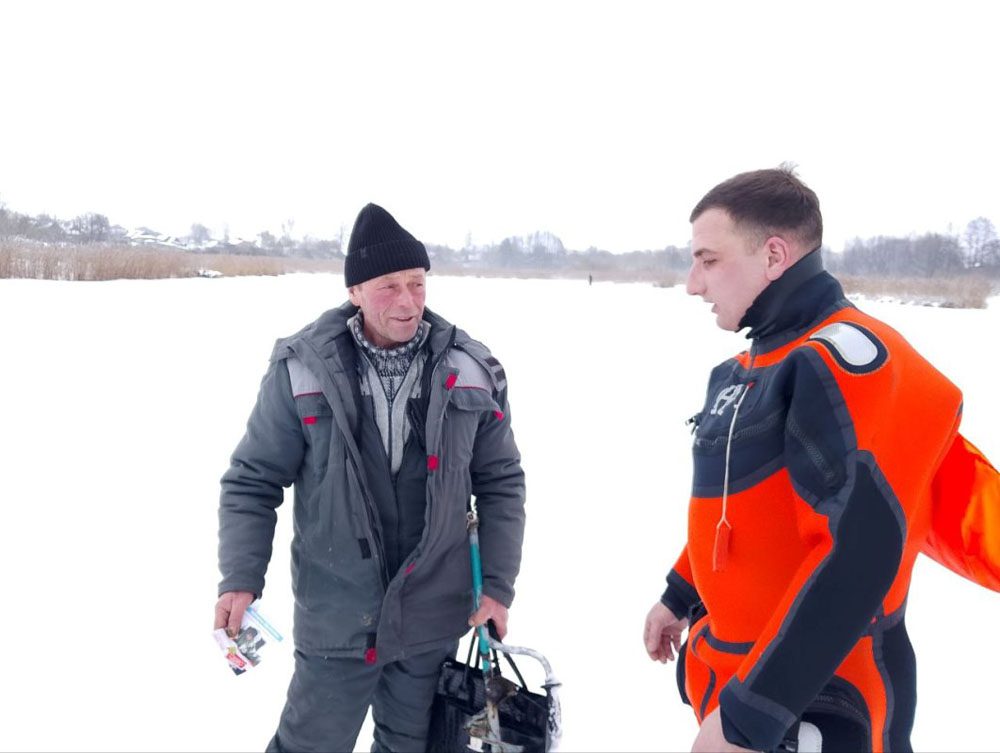 В Климовичском районе прошел рейд по безопасности на льду