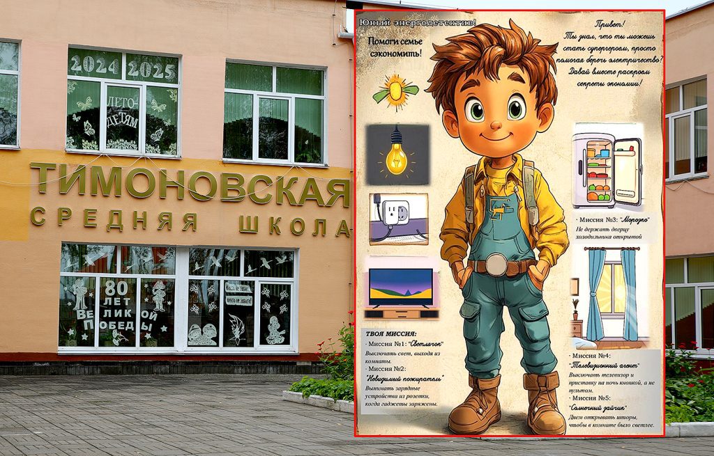 Ученица Тимоновской школы победила в конкурсе «Энергомарафон» и принесла школе 30 тысяч рублей