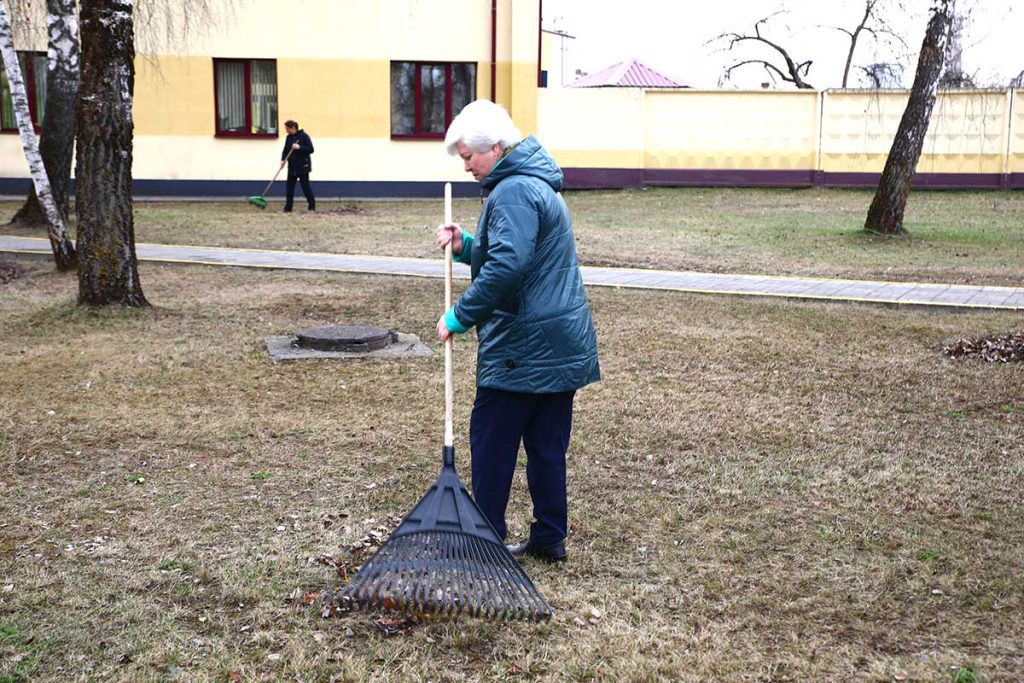 Жители Климовщины наводят порядок в парках и на улицах населенных пунктов