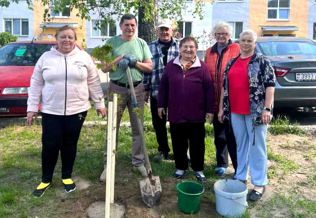 Где в Климовичах посадили молодые дубы и клены