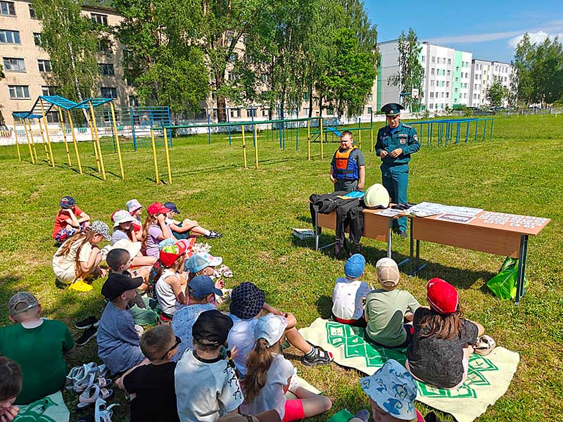 Как климовичские спасатели прокачали знания школьников в лагерях